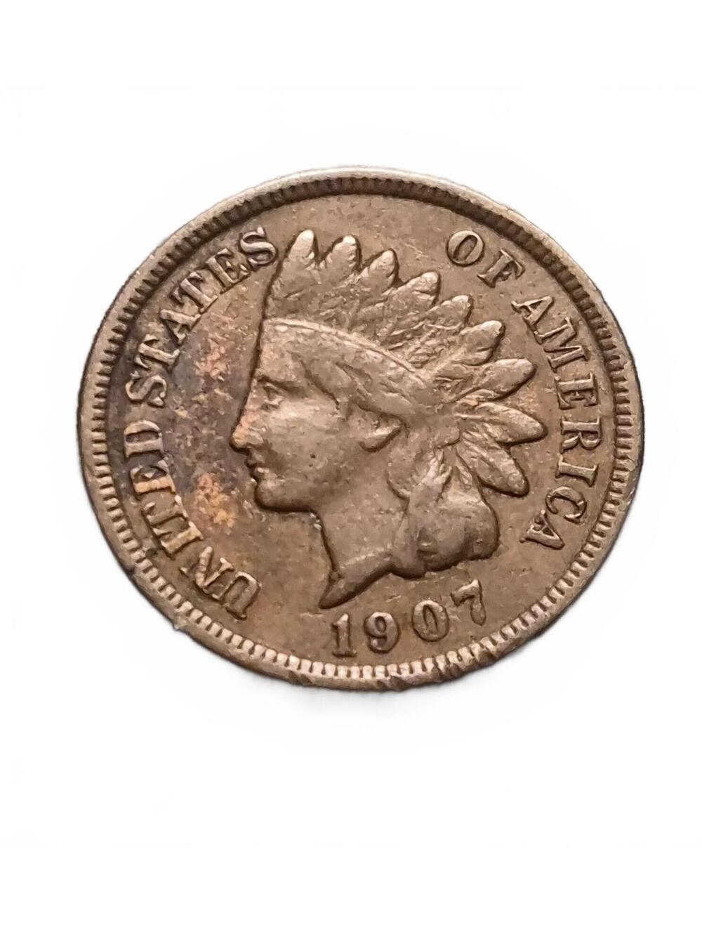 1907 Indian Head Penny Partial Liberty & Diamond Bargain#201